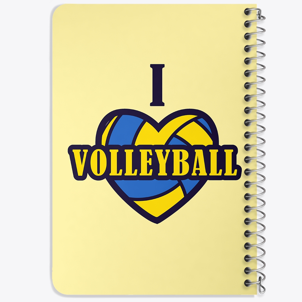 دفتر لیست خرید 50 برگ خندالو طرح والیبال Volleyball کد 26417