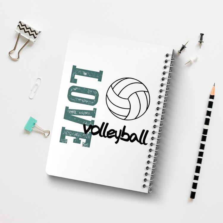 دفتر لیست خرید 50 برگ خندالو طرح والیبال Volleyball کد 26406