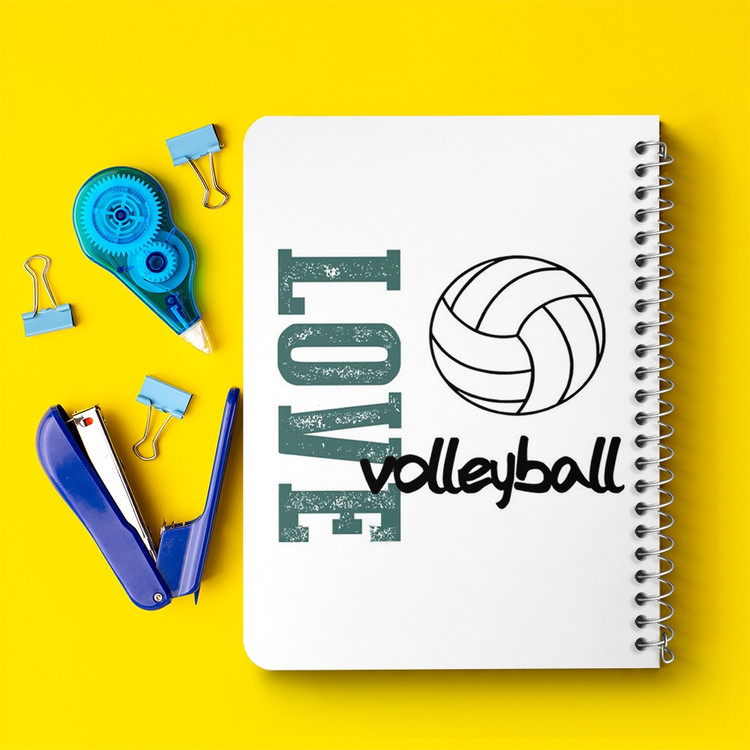 دفتر لیست خرید 50 برگ خندالو طرح والیبال Volleyball کد 26406
