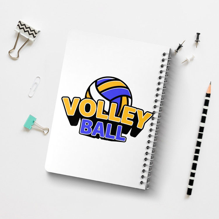 دفتر لیست خرید 50 برگ خندالو طرح والیبال Volleyball کد 26403
