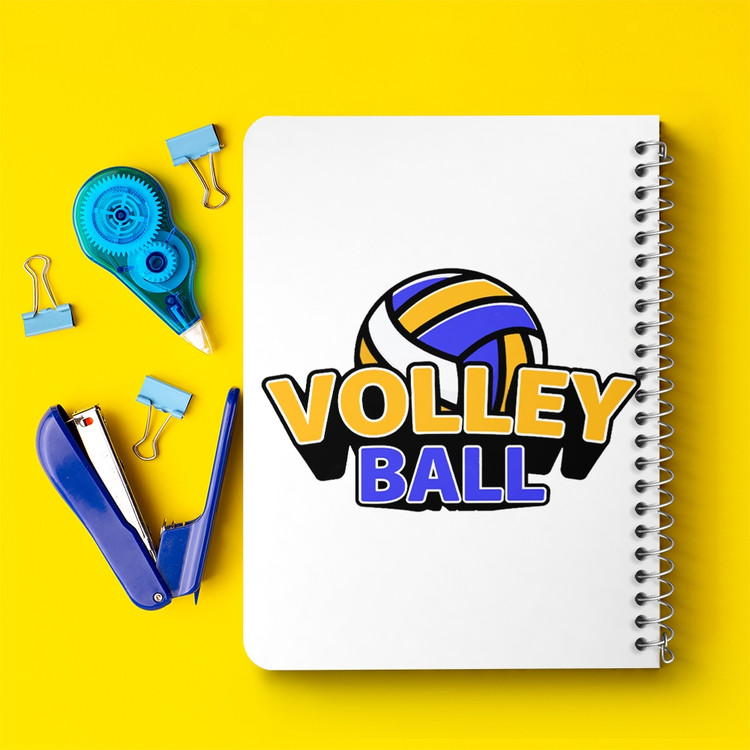 دفتر لیست خرید 50 برگ خندالو طرح والیبال Volleyball کد 26403