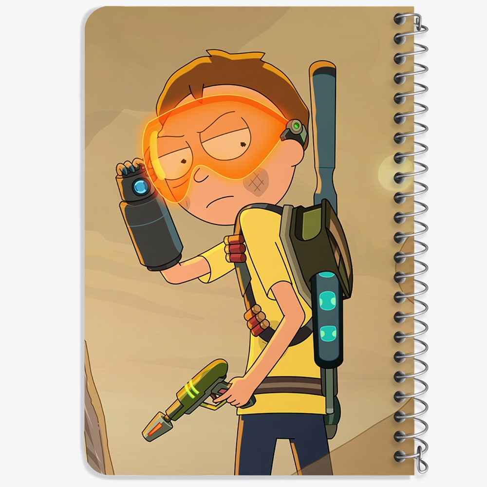 دفتر لیست خرید 50 برگ خندالو طرح انیمیشن ریک و مورتی Rick and Mort کد 26398