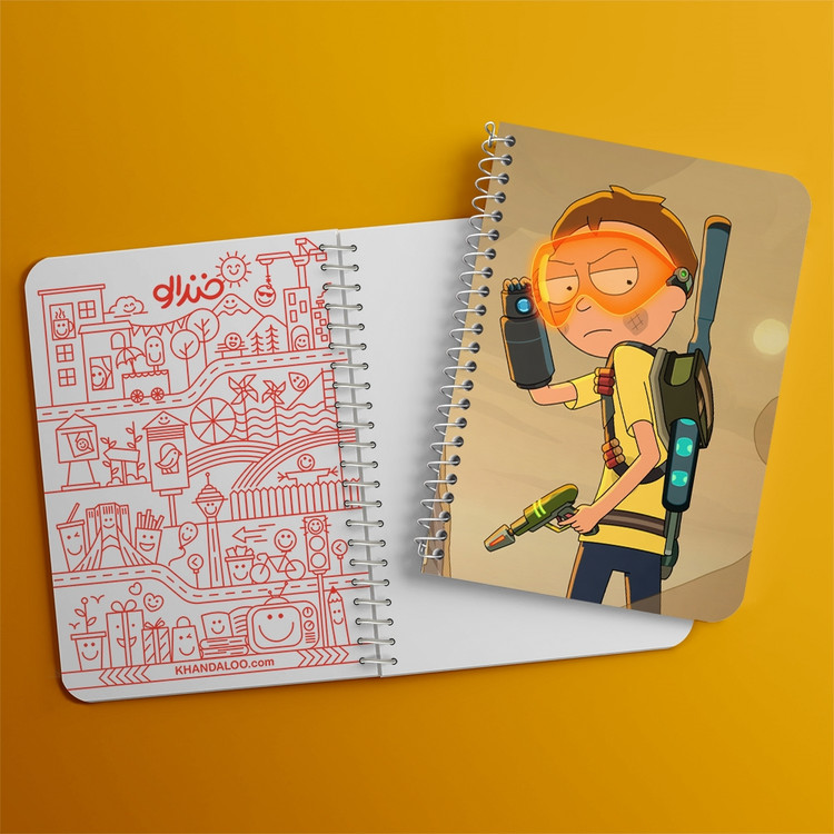 دفتر لیست خرید 50 برگ خندالو طرح انیمیشن ریک و مورتی Rick and Mort کد 26398