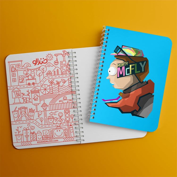 دفتر لیست خرید 50 برگ خندالو طرح انیمیشن ریک و مورتی Rick and Mort کد 26395