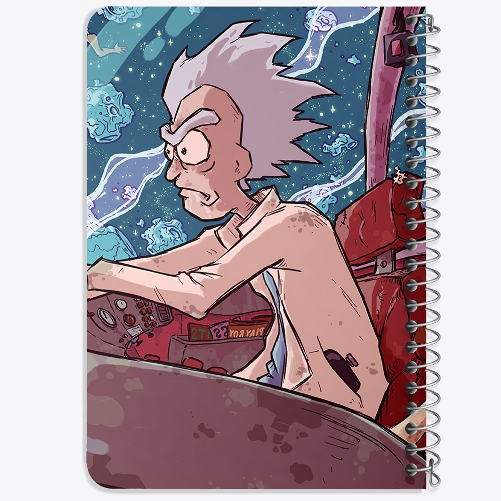 دفتر لیست خرید 50 برگ خندالو طرح انیمیشن ریک و مورتی Rick and Mort کد 26393