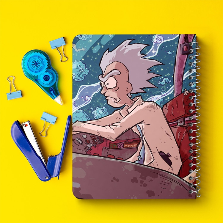 دفتر لیست خرید 50 برگ خندالو طرح انیمیشن ریک و مورتی Rick and Mort کد 26393