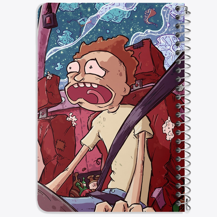 دفتر لیست خرید 50 برگ خندالو طرح انیمیشن ریک و مورتی Rick and Mort کد 26392