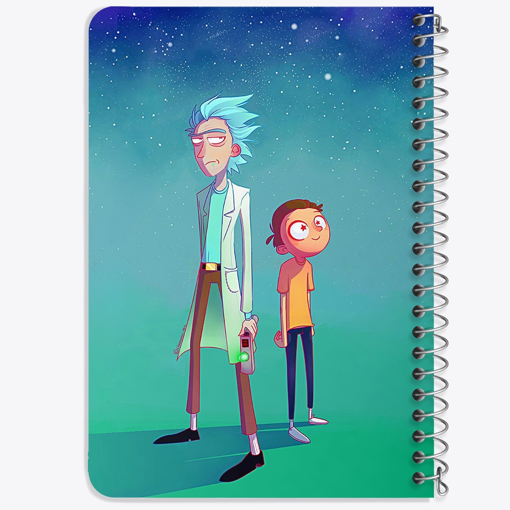 دفتر لیست خرید 50 برگ خندالو طرح انیمیشن ریک و مورتی Rick and Mort کد 26390