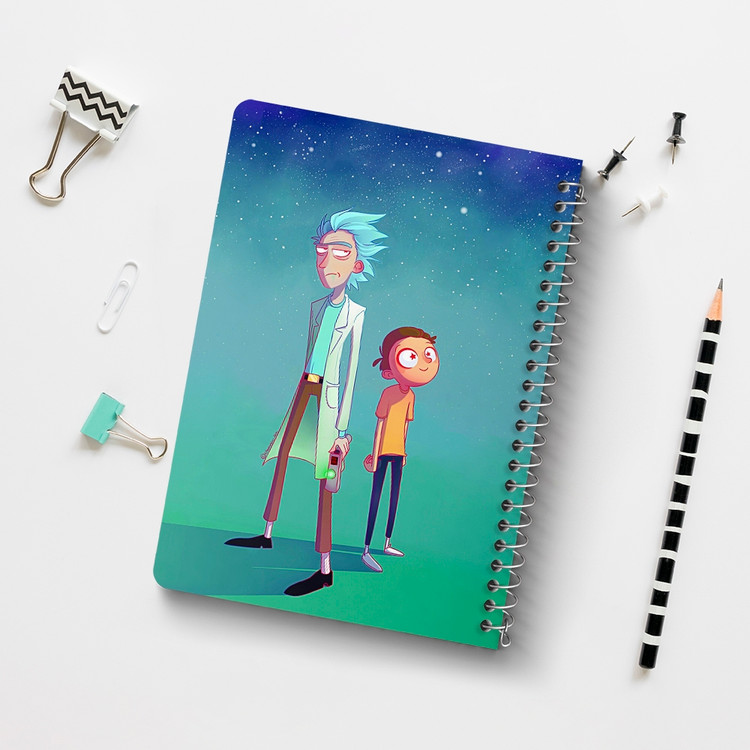 دفتر لیست خرید 50 برگ خندالو طرح انیمیشن ریک و مورتی Rick and Mort کد 26390