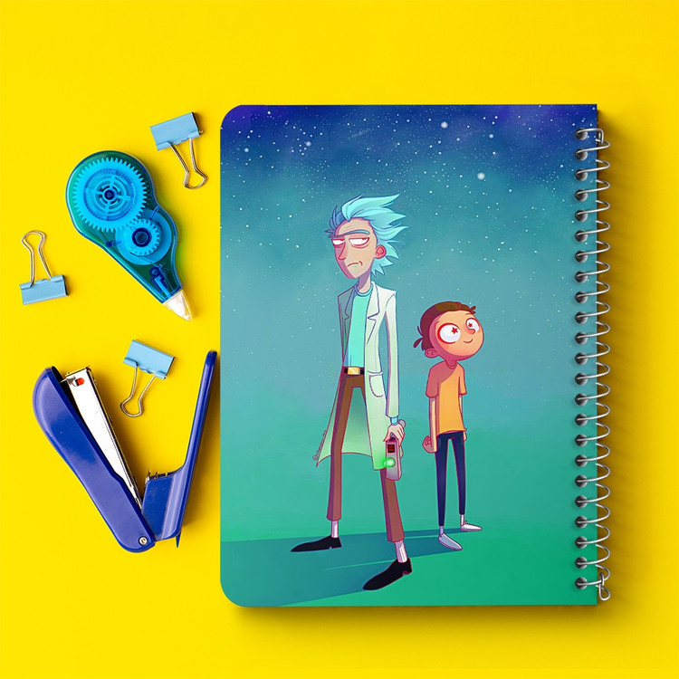 دفتر لیست خرید 50 برگ خندالو طرح انیمیشن ریک و مورتی Rick and Mort کد 26390