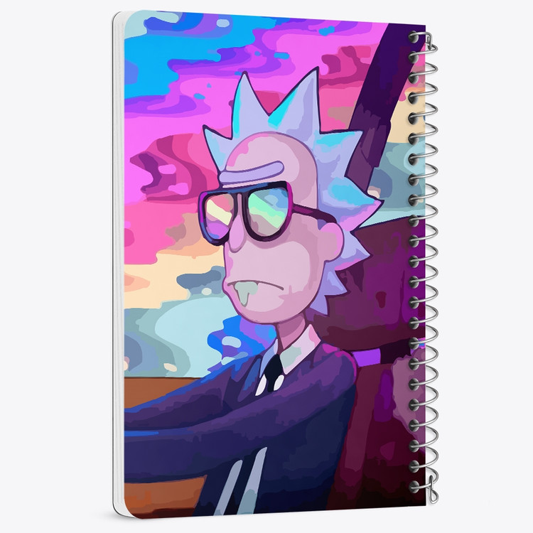دفتر لیست خرید 50 برگ خندالو طرح انیمیشن ریک و مورتی Rick and Mort کد 26389