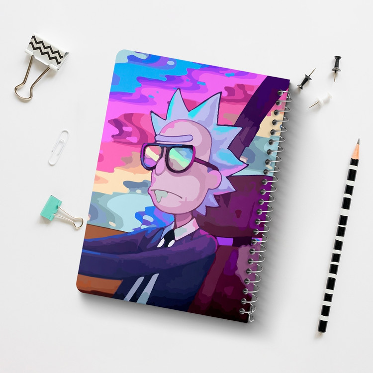 دفتر لیست خرید 50 برگ خندالو طرح انیمیشن ریک و مورتی Rick and Mort کد 26389