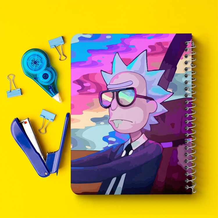 دفتر لیست خرید 50 برگ خندالو طرح انیمیشن ریک و مورتی Rick and Mort کد 26389