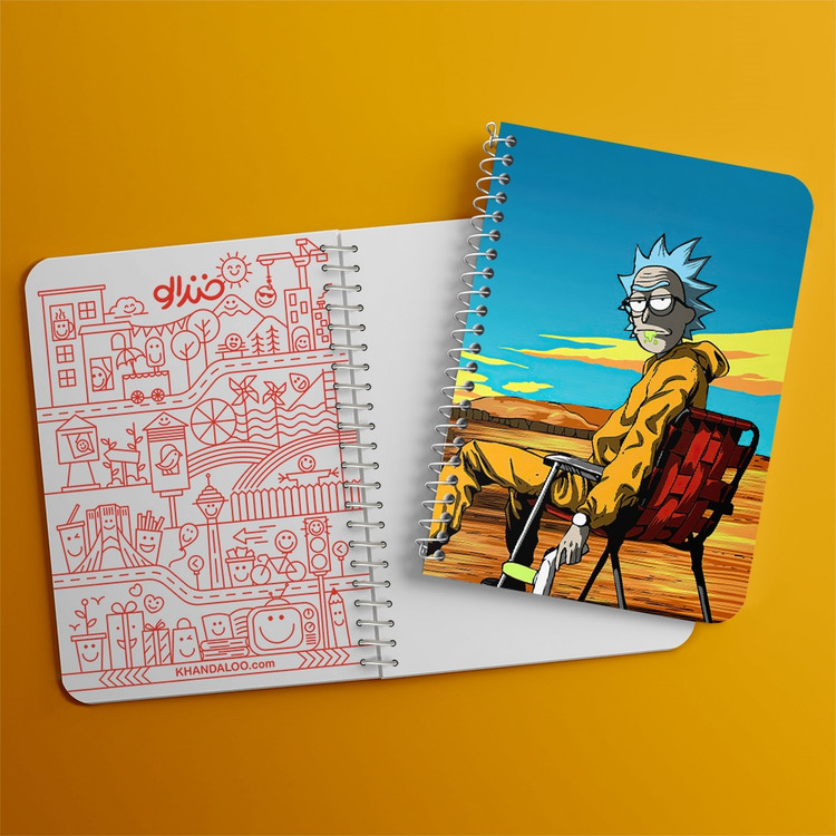 دفتر لیست خرید 50 برگ خندالو طرح انیمیشن ریک و مورتی Rick and Mort کد 26383
