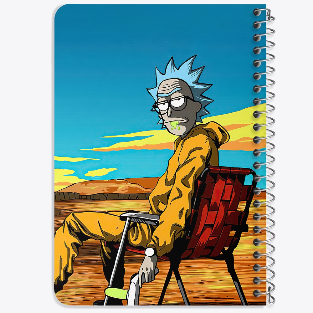 دفتر لیست خرید 50 برگ خندالو طرح انیمیشن ریک و مورتی Rick and Mort کد 26383