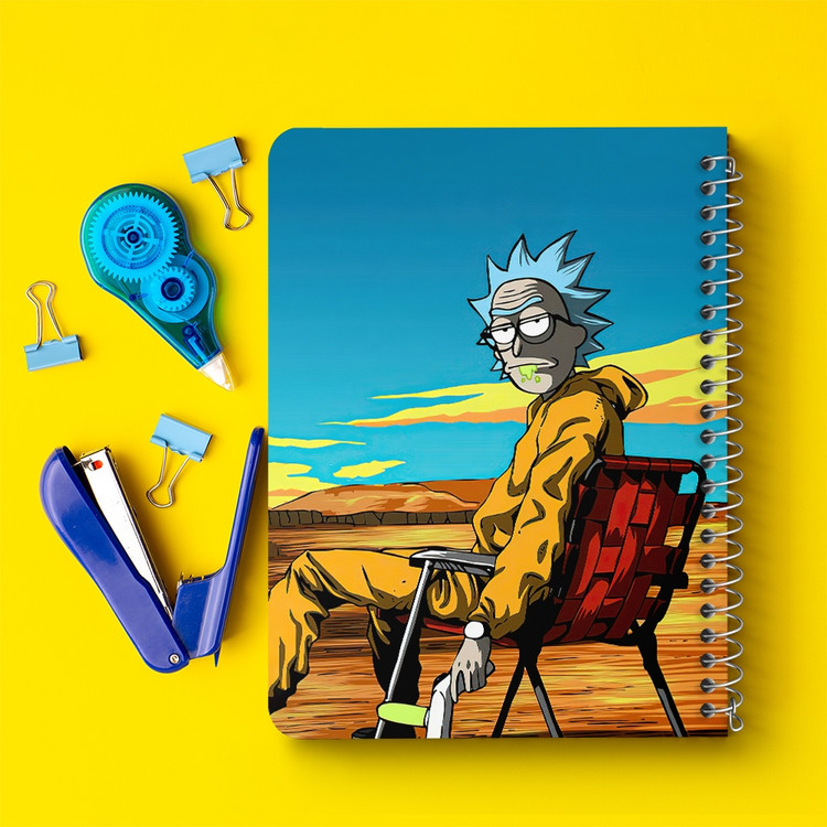 دفتر لیست خرید 50 برگ خندالو طرح انیمیشن ریک و مورتی Rick and Mort کد 26383