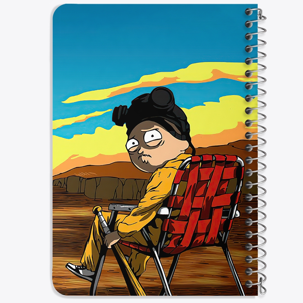 دفتر لیست خرید 50 برگ خندالو طرح انیمیشن ریک و مورتی Rick and Mort کد 26382