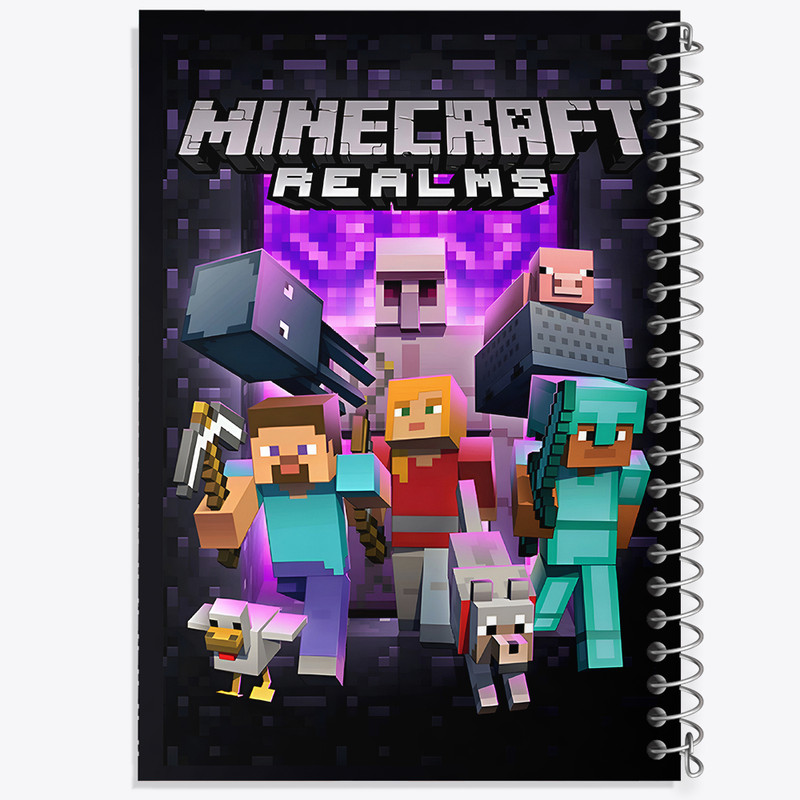 دفتر نقاشی 50 برگ خندالو طرح ماینکرافت (Minecraft) کد N5193
