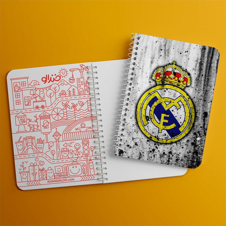 دفتر لیست خرید 50 برگ خندالو طرح باشگاه رئال مادرید کد 26333