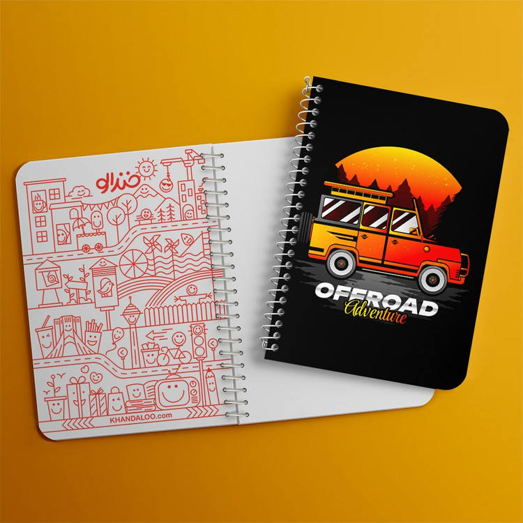 دفتر لیست خرید 50 برگ خندالو طرح آفرود Off Road کد 26312