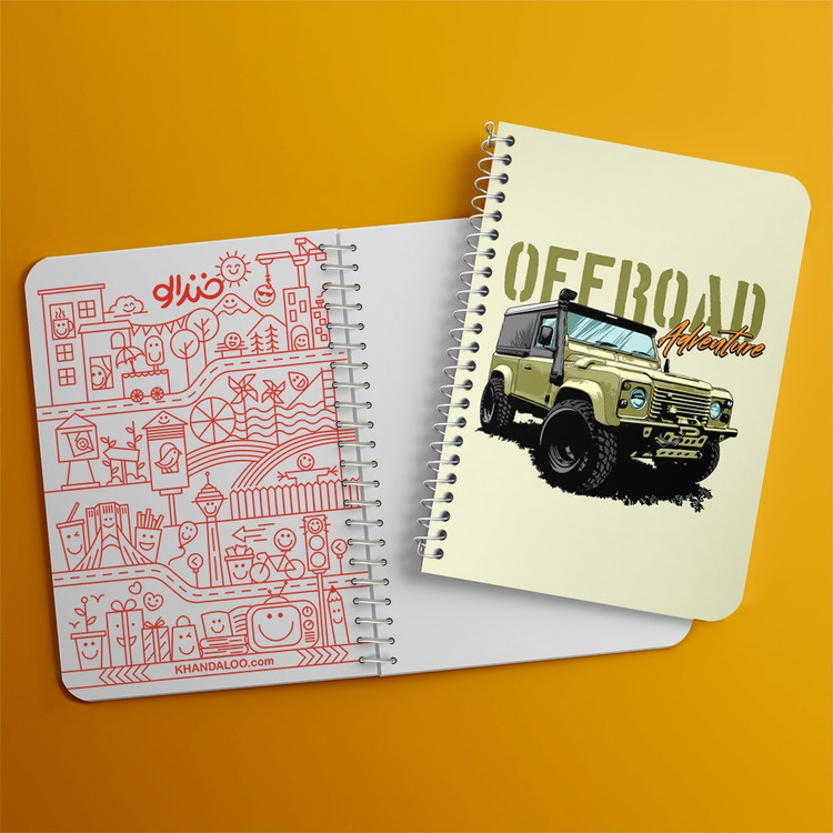 دفتر لیست خرید 50 برگ خندالو طرح آفرود Off Road کد 26307