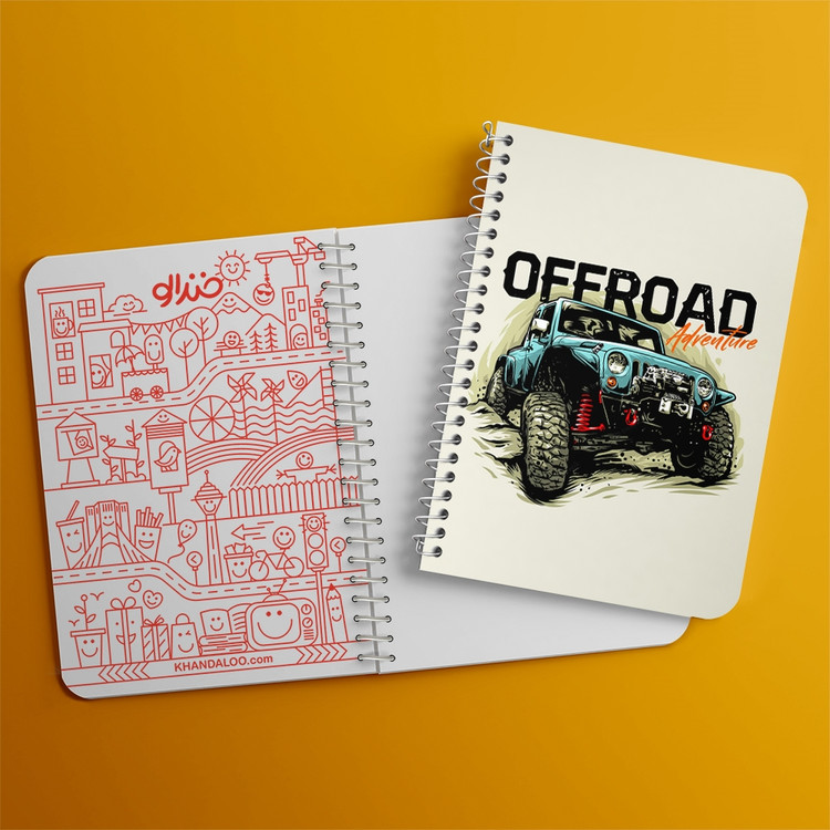 دفتر لیست خرید 50 برگ خندالو طرح آفرود Off Road کد 26306