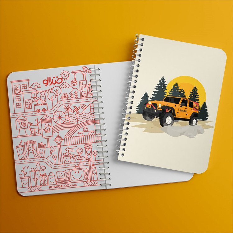دفتر لیست خرید 50 برگ خندالو طرح آفرود Off Road کد 26296