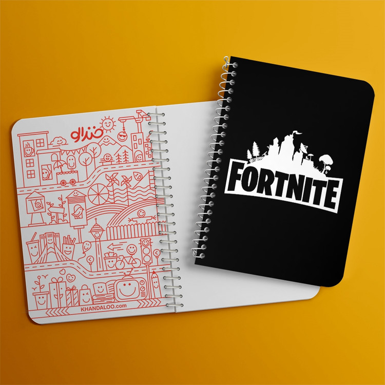 دفتر لیست خرید 50 برگ خندالو طرح بازی فورتنایت Fortnite کد 26294