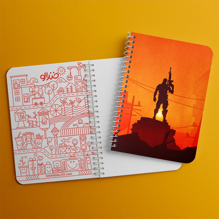 دفتر لیست خرید 50 برگ خندالو طرح بازی فورتنایت Fortnite کد 26287