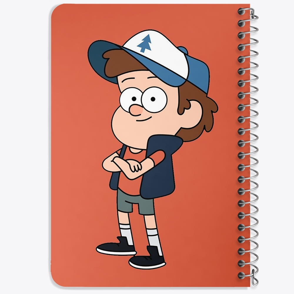 دفتر لیست خرید 50 برگ خندالو طرح دیپر انیمیشن آبشار جاذبه Gravity Falls کد 26082