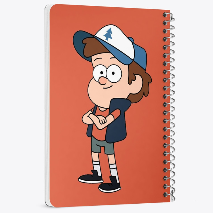 دفتر لیست خرید 50 برگ خندالو طرح دیپر انیمیشن آبشار جاذبه Gravity Falls کد 26082