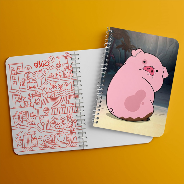 دفتر لیست خرید 50 برگ خندالو طرح وادلز انیمیشن آبشار جاذبه Gravity Falls کد 26080