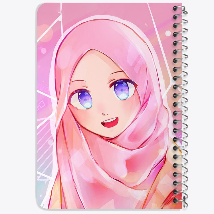 دفتر لیست خرید 50 برگ خندالو طرح دخترانه باحجاب کد 26003