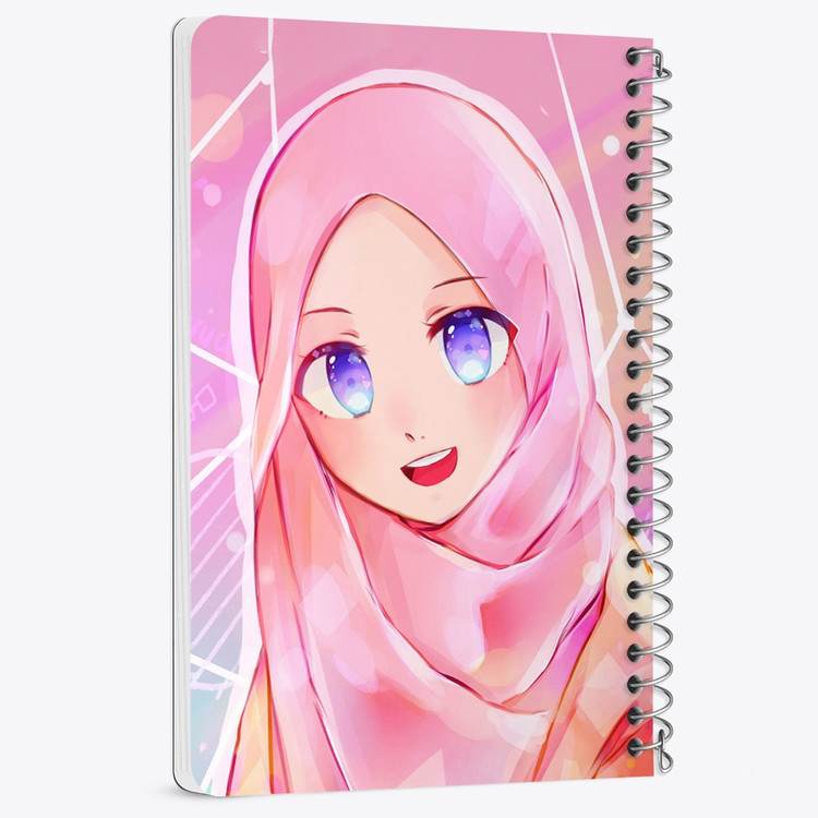 دفتر لیست خرید 50 برگ خندالو طرح دخترانه باحجاب کد 26003