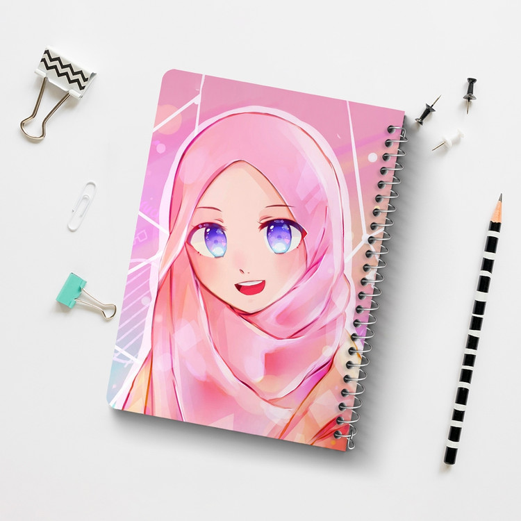 دفتر لیست خرید 50 برگ خندالو طرح دخترانه باحجاب کد 26003