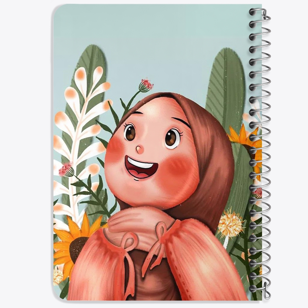 دفتر لیست خرید 50 برگ خندالو طرح دخترانه باحجاب کد 25986