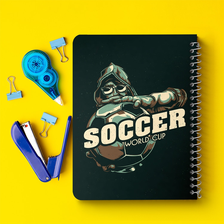 دفتر لیست خرید 50 برگ خندالو طرح فوتبال Football کد 25979