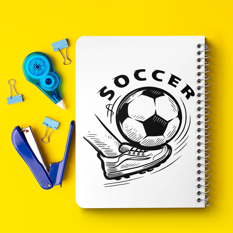 دفتر لیست خرید 50 برگ خندالو طرح فوتبال Football کد 25956