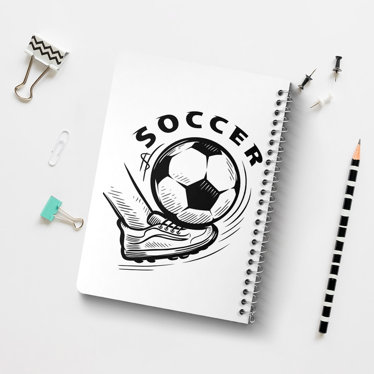 دفتر لیست خرید 50 برگ خندالو طرح فوتبال Football کد 25956