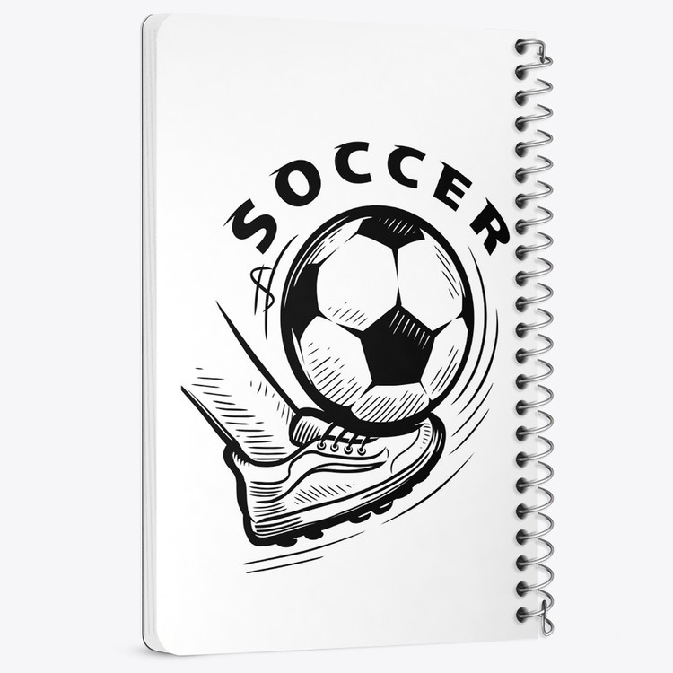 دفتر لیست خرید 50 برگ خندالو طرح فوتبال Football کد 25956