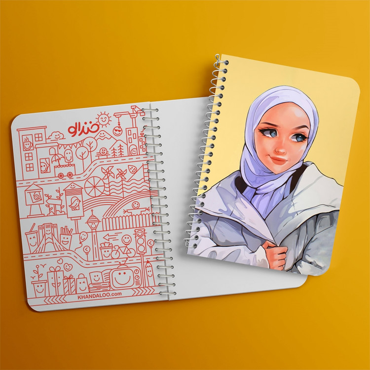دفتر لیست خرید 50 برگ خندالو طرح دخترانه کد 25649