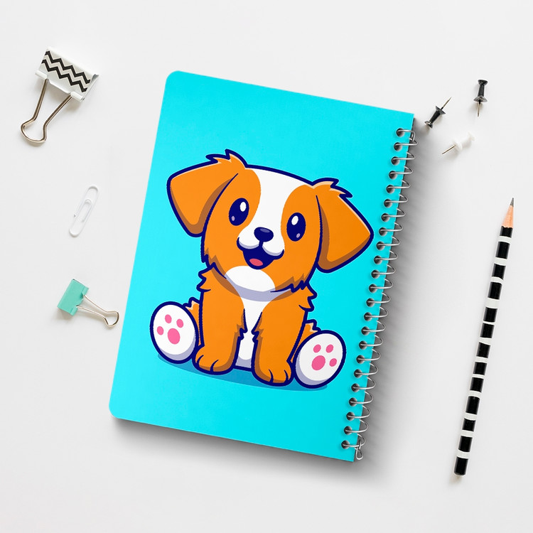 دفتر لیست خرید 50 برگ خندالو طرح حیوانات بامزه سگ کد 25440
