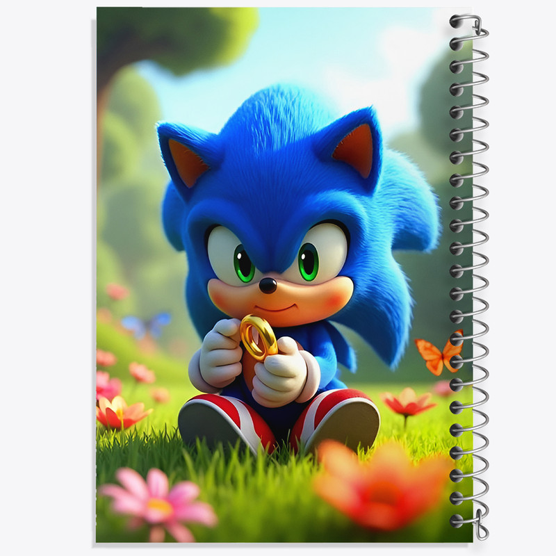 دفتر نقاشی 50 برگ خندالو طرح سونیک (Sonic) کد F12648