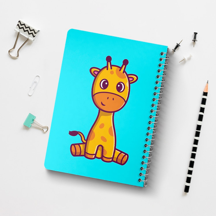 دفتر لیست خرید 50 برگ خندالو طرح حیوانات بامزه زرافه کد 25419