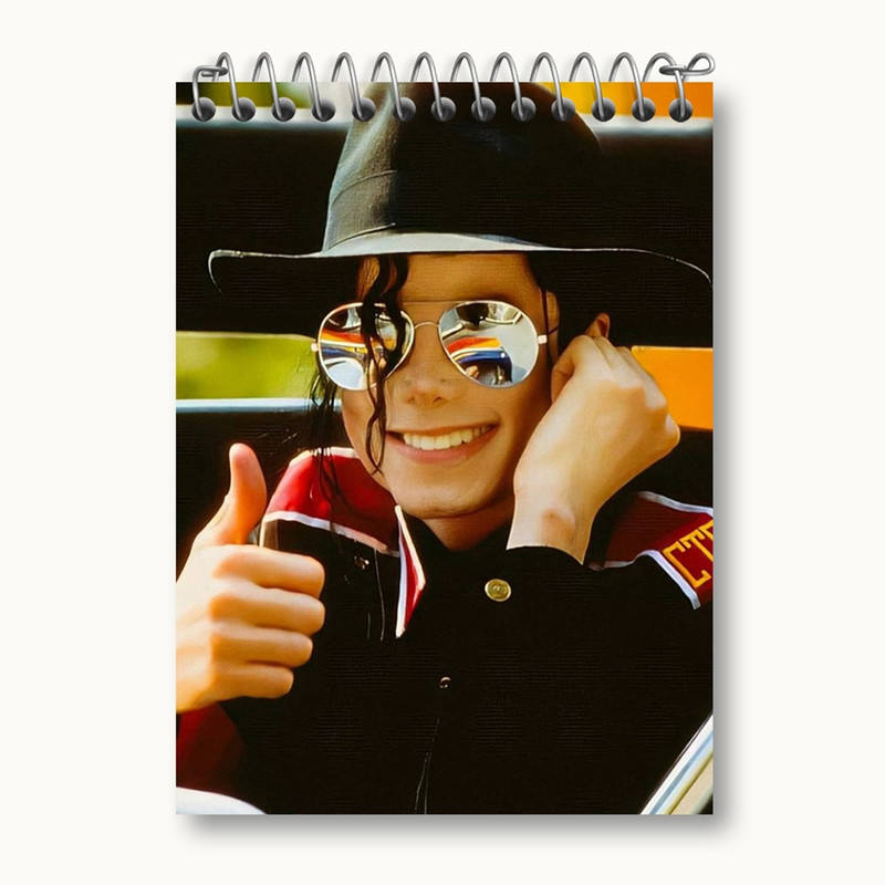 دفتر یادداشت 50 برگ خندالو مدل مایکل جکسون Michael Jackson کد 19225