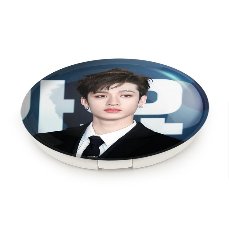 آینه جیبی خندالو طرح بنگ چان گروه استری کیدز Stary Kids مدل تاشو کد 16906