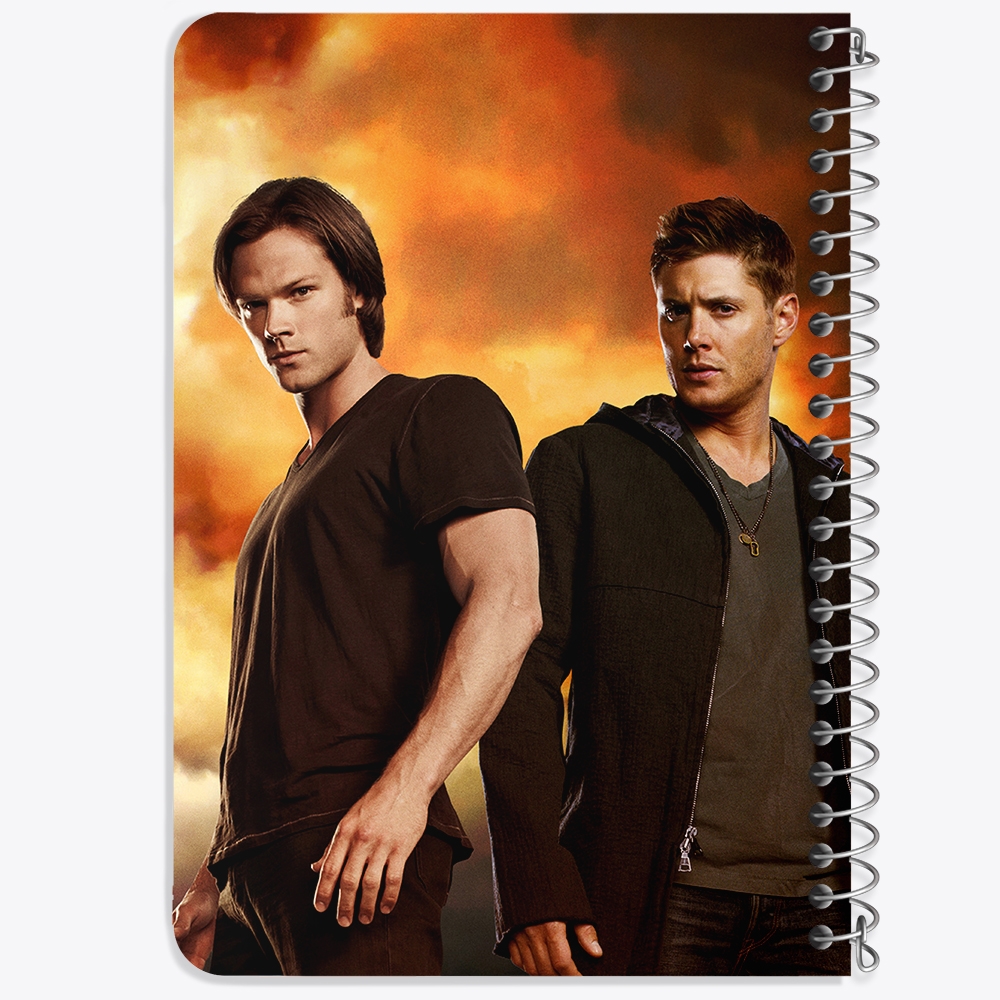 دفتر لیست خرید 50 برگ خندالو طرح سم و دین وینچستر سریال سوپرنچرال Supernatural کد 24512