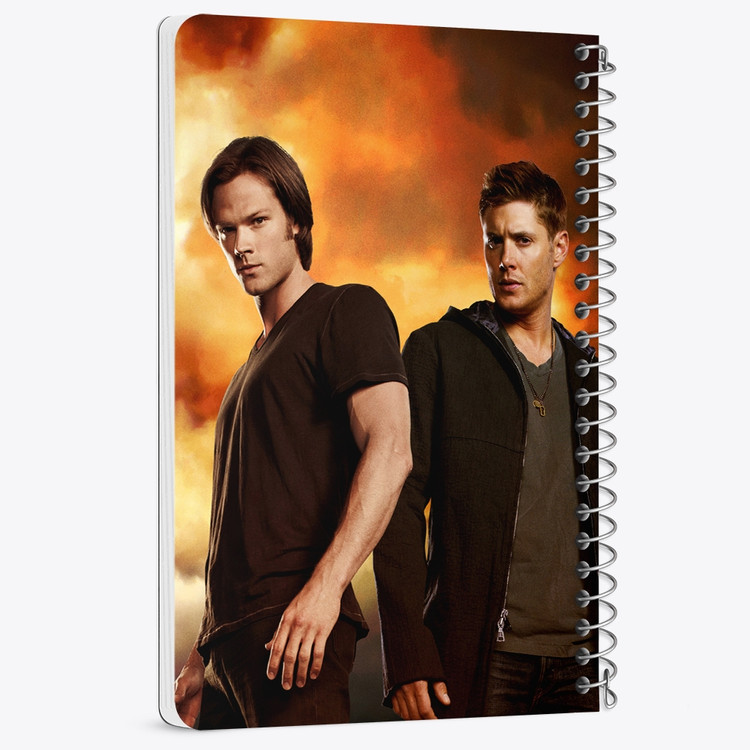 دفتر لیست خرید 50 برگ خندالو طرح سم و دین وینچستر سریال سوپرنچرال Supernatural کد 24512