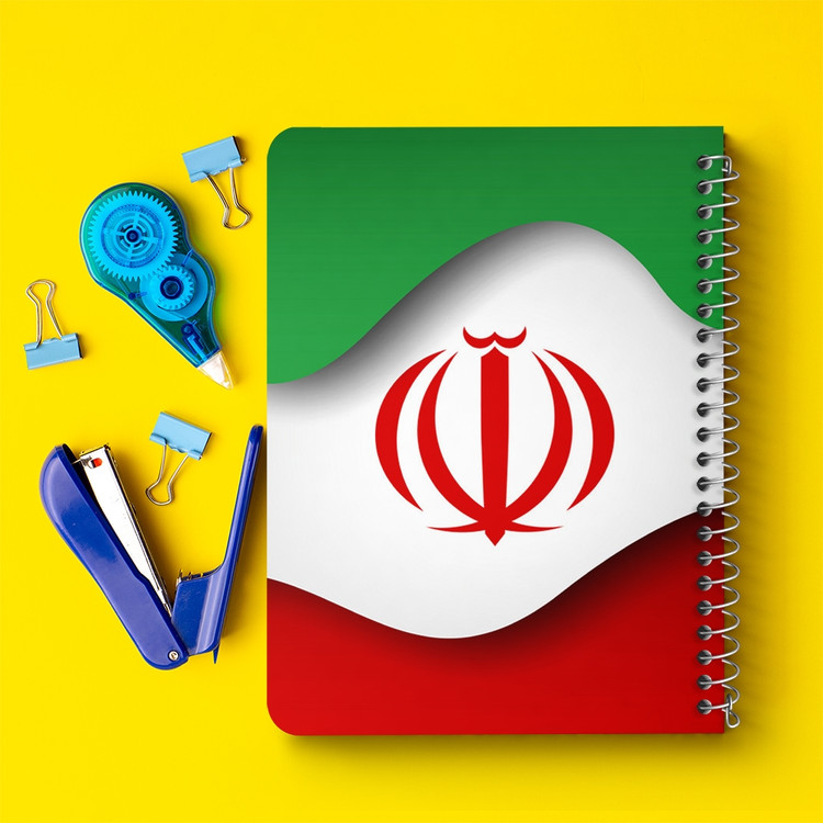 دفتر لیست خرید 50 برگ خندالو طرح پرچم ایران کد 23954