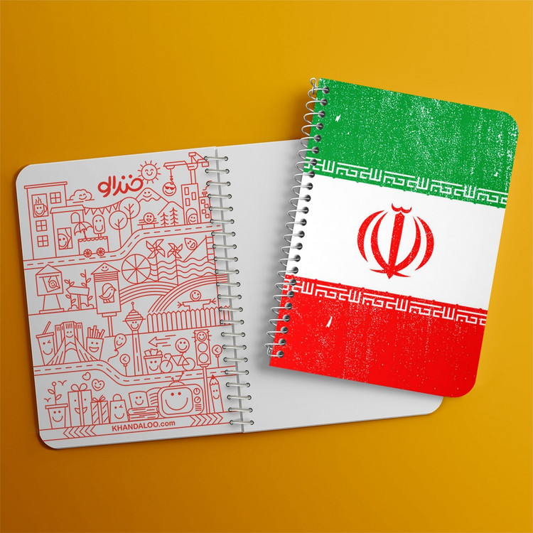 دفتر لیست خرید 50 برگ خندالو طرح پرچم ایران کد 23934